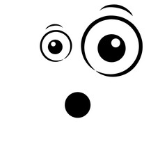 Expressive eyes and mouth, Cartoon face, Cartoon expressive, Expressive eyes and mouth, Vector format,