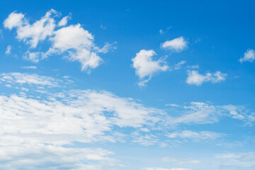 Naklejka na ściany i meble blue sky white clouds sunlight natural beauty