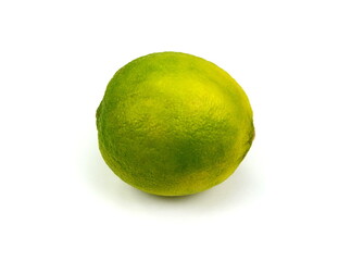 Fresh lime isolated on white