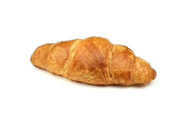 Fresh croissants isolated on white background