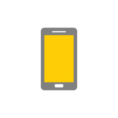 Mobile smartphone, phone color glyph style vector icon