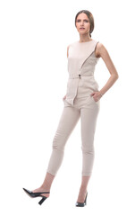 Fototapeta premium in full growth.portrait of confident young woman