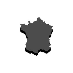 france map logo illustration design