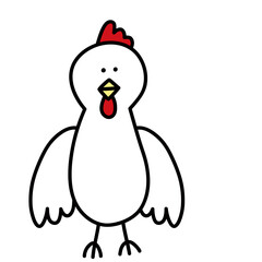 ニワトリ（鶏）のイラスト
