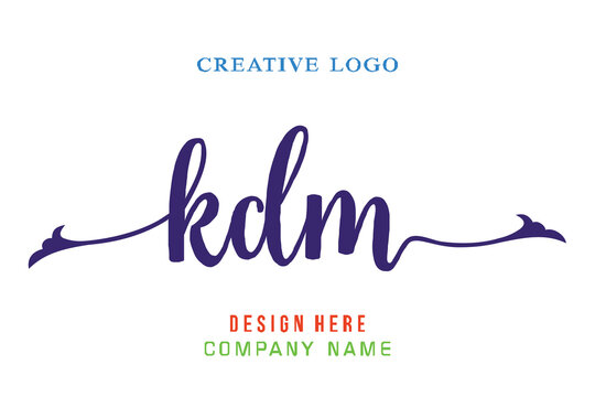 KDM  lettering logo is simple, easy to understand and authoritative
