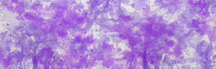 Banner. Digital illustration. Concrete wall painted with colored stains.