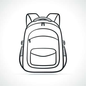 recommend clip art: backpack or school bag drawing