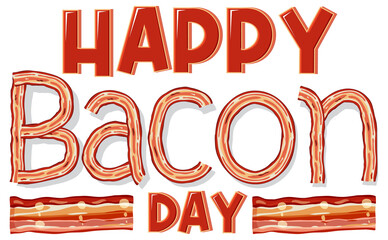 International bacon day poster template