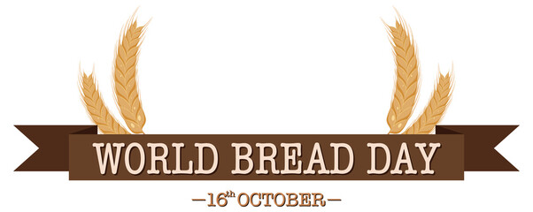 Fototapeta na wymiar Poster of world bread day