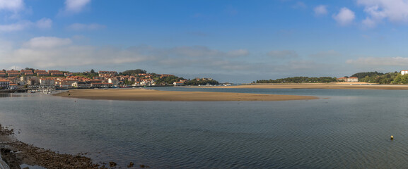 The Escudo estuary in the Atlantic Ocean, San Vicente de la Barquera, Spain