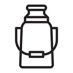 Obraz premium Milk Tank line icon