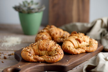 Croissants on a great background