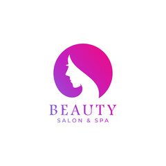 Beauty salon and spa logo vector