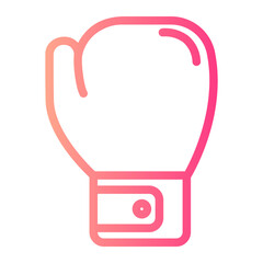 boxing glove gradient icon