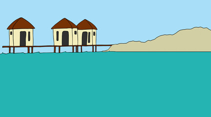 house on the sea