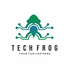 Technology Frog Logo designs Vector