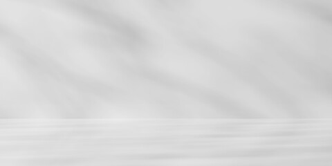 the abstract white wall light and shadow background. 3d render                                  