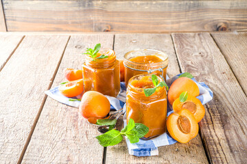 Homemade apricot jam
