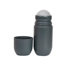 Cosmetic plastic antiperspirant tube isolated on the white background