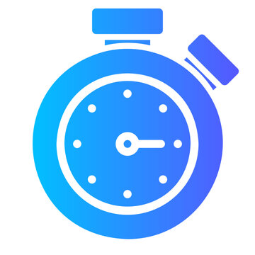 stopwatch gradient icon