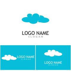 Cloud template vector icon illustration design