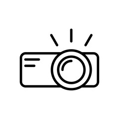 projector icon flat style trendy stylist simple