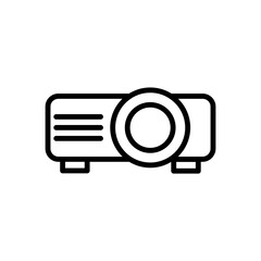 projector icon flat style trendy stylist simple