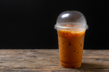Tea thai, Ice tea milk or Ice milk tea, Sweet drink
