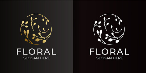 minimalist logo for decorative flowers