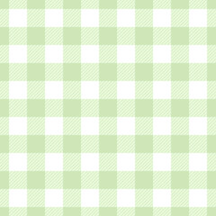 plaid pastel green checkered pattern.Seamless Plaid kitchen. Gingham tablecloth