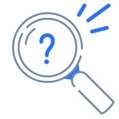 search document empty state single isolated icon with outline style