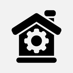 Smart Automation icon in solid style about smart home, use for website mobile app presentation