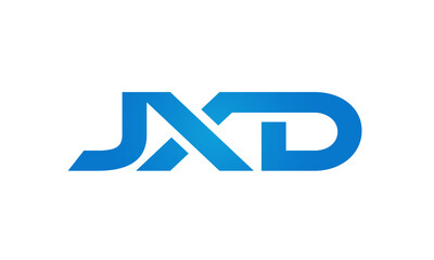 JXD letters Joined logo design connect letters with chin logo logotype icon concept 