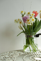 blooming flowers in vase