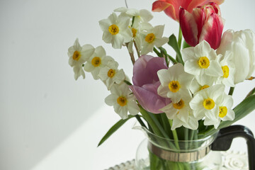 blooming flowers in vase