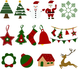 christmas icons set 3