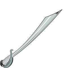 vector illustration the pirate sword