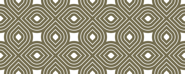 Geometric seamless pattern, vector trendy vintage tiling endless background, geometrical decorative grid.