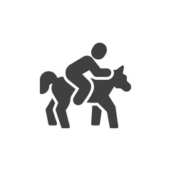 Horse racing vector icon