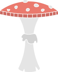 isolated illustration of different mushroom patterns nature  icon