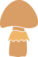 isolated illustration of different mushroom patterns nature  icon