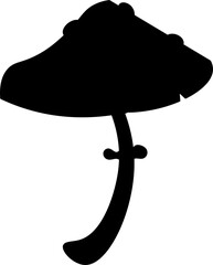 isolated illustration of different mushroom patterns nature  icon