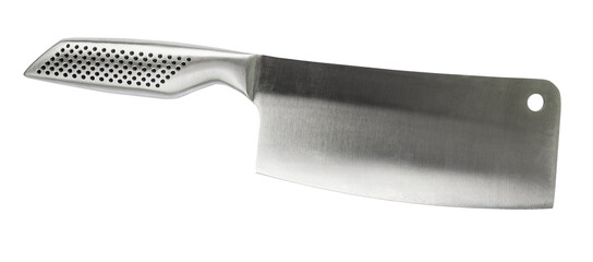 steel cleaver knife (butcher's knife) isolated