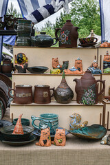 Clay utensils. With my own hands. Masters, fair.