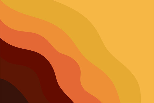 Trendy abstract decorative background in autumn colors. Vector illustration