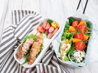 おしゃれなメスティンのお弁当【やきとり】