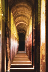 corridor in the old bunker