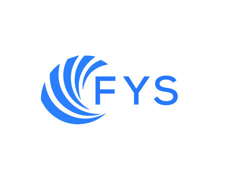 FYS Flat accounting logo design on white background. FYS creative initials Growth graph letter logo concept. FYS business finance logo design.
