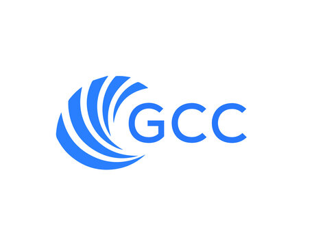 GCC Flat accounting logo design on white background. GCC creative initials Growth graph letter logo concept. GCC business finance logo design.
