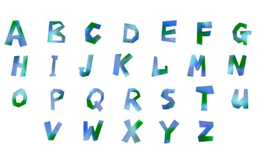 Alphabet set for cards and gifts and kids and kindergarten and stickers and hobbies